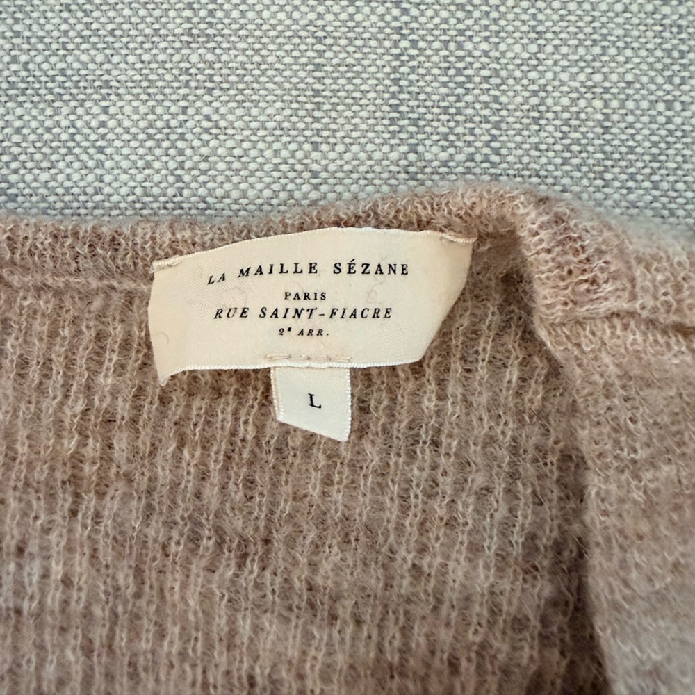 Sezane Barry Cardigan Light Beige - Picture 6 of 6